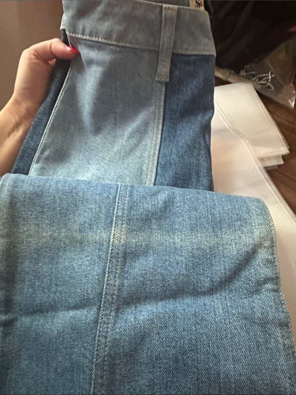 Stoned Immaculate Burroughs Patchwork Jean sz 28 - Picture 4 of 6
